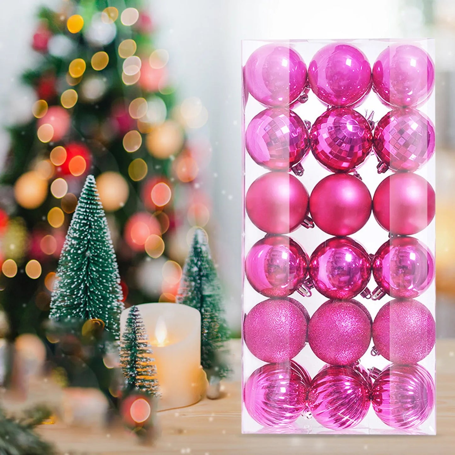 Christmas Room Decoration 36Pcs Christmas Ornaments for Xmas Christmas Tree Shatterproof Christmas Navidad Liquidaciones Ofertas